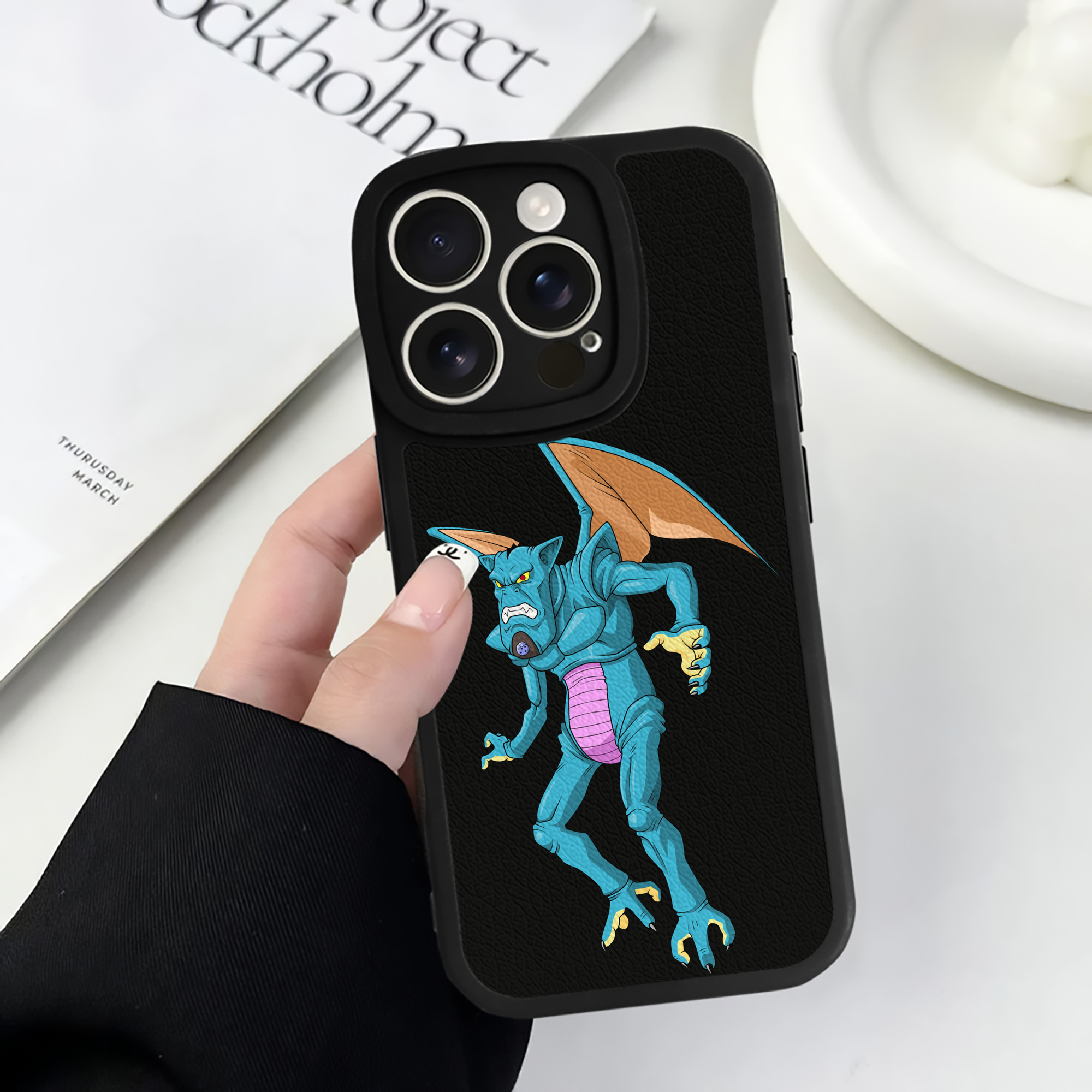 （画像用） ドラゴンボール DRAGON BALL 【iPhone 16シリーズ対応】シリコンスマホケース（レザー調） 材質：シリコン